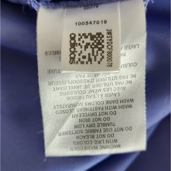 Vtg Adidas Climaproof Long Sleeve Zippered Blue Windbreaker w/ Pockets Women Med - Picture 11 of 13